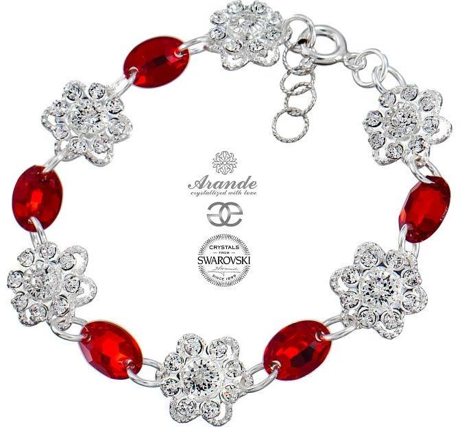 Swarovski Arande Bransoletka RED FEEL SREBRO 700860