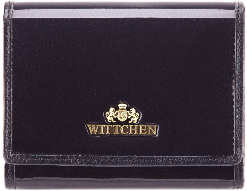 Wittchen Damski portfel ze skóry lakierowany średni 25-1-070-N