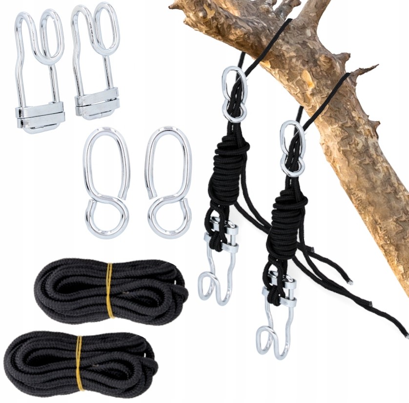 Mocowanie Do Hamaka Huśtawki Zestaw Linki Taśmy