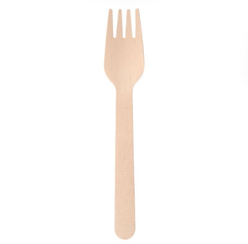 Verlo Widelec jednorazowy bambusowy 16 cm (op. 100 szt.) V-30028