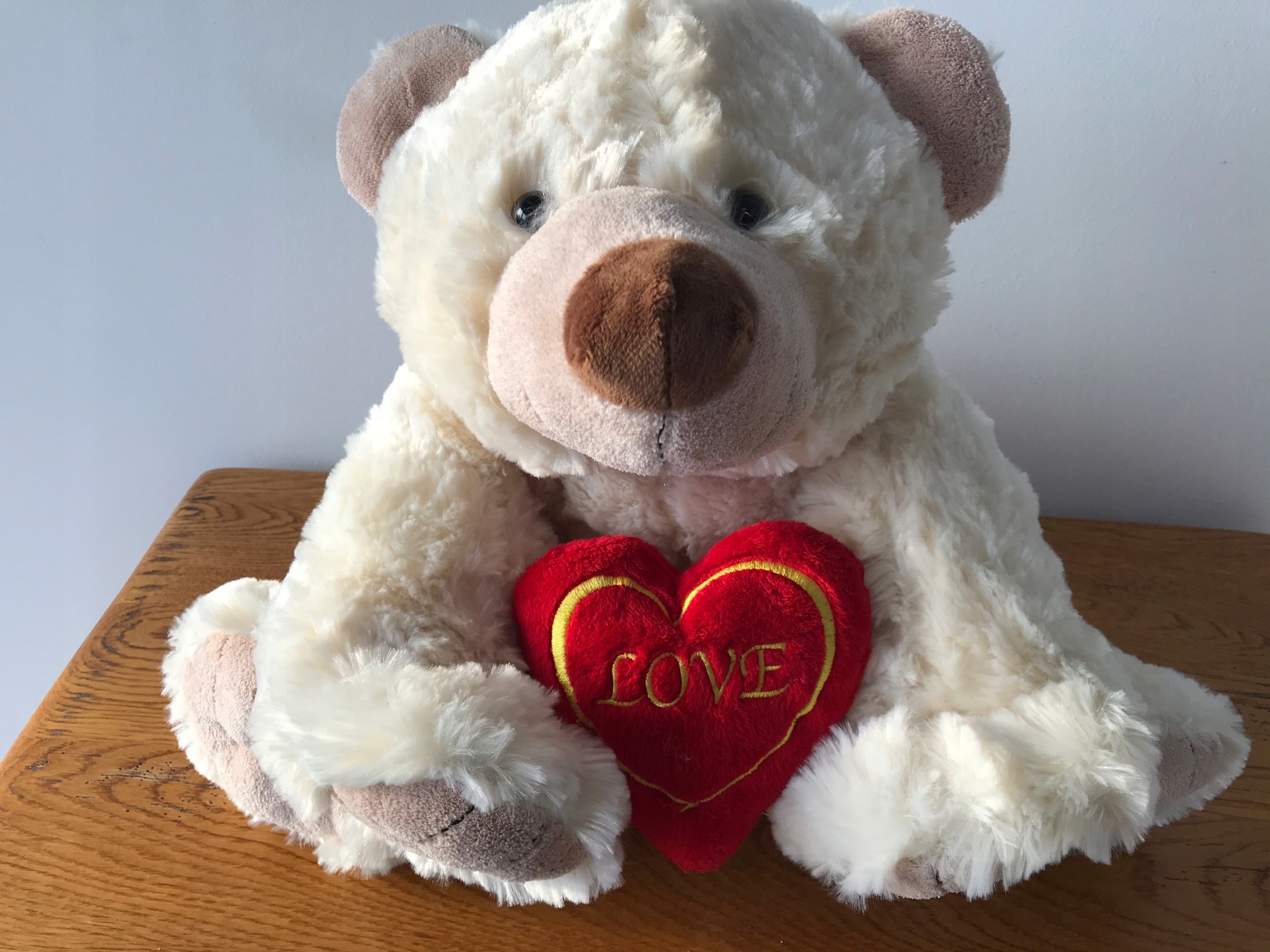 Duzy Miś Pluszowy Z Sercem Maskotka Walentynka 50c