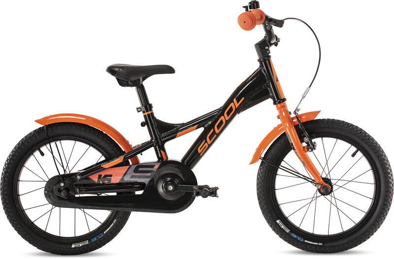 S''cool s''cool XXlite alloy 16 Dzieci, black/orange 16