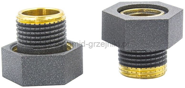 Varioterm Złączka GW 3/4 x R 1/2 na oring - grafit strukturalny M869B002050