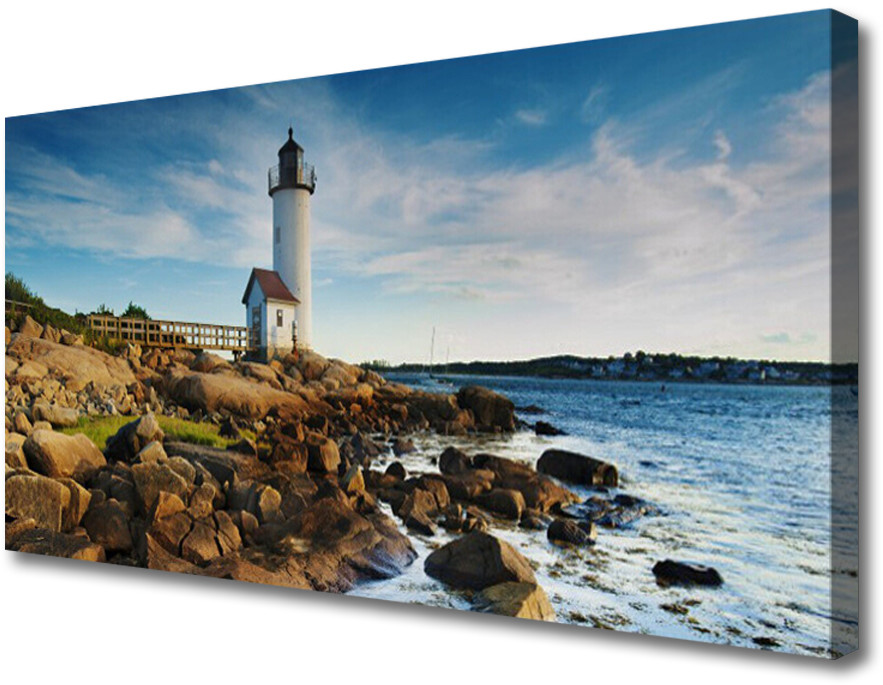 PL Tulup Obraz Canvas Latarnia Morska Krajobraz 120x60cm