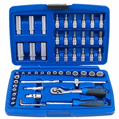 BGS 2147 zestaw kluczy nasadowych 6,3-1/4, 52 części