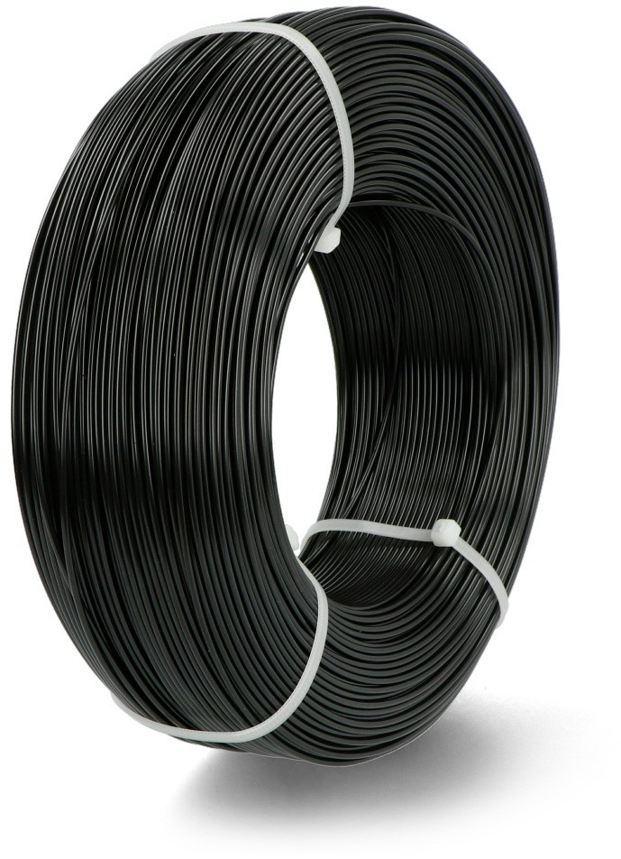 Zdjęcia - Filament do druku 3D Fiberlogy Filament  Refill ABS 1,75mm 0,85kg - Black 