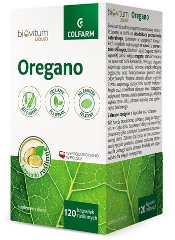 Colfarm Biovitum Liquid Oregano 120 kapsułek