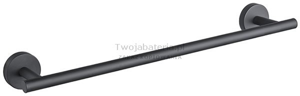 Gedy Eros wieszak na ręcznik 60 cm czarny 232160CZAR