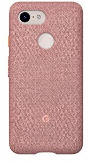 Google Google Obudowa Pixel do Pixel 3 XL - ochronna osłona telefonu z dopasowaną tkaniną i kompatybilna z aktywną krawędzią - oficjalna osłona Google Pixel - różowy księżyc GA00500