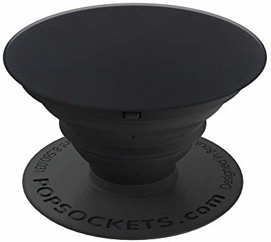 PopSockets PopSockets PopGrip  [niewymienny] wysuwana podstawa i uchwyt do smartfonów i tabletów  czarne aluminium 1