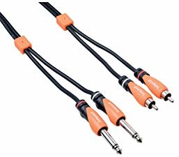 Bespeco SLY2JR300 kabel połączeniowy, 2 wtyczki mono jack na 2 RCA, 3 m SLY2JR300