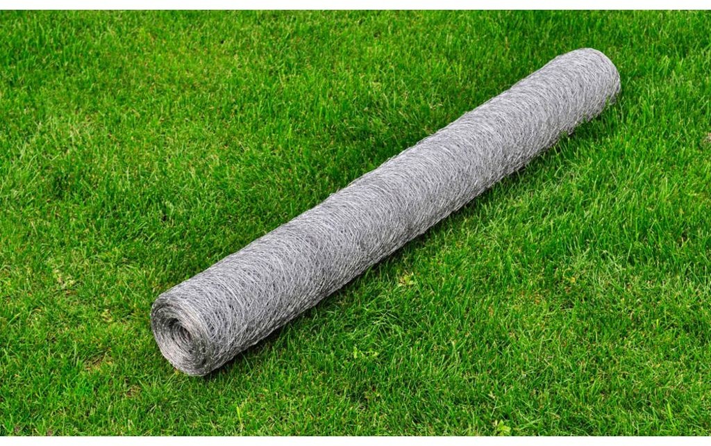 vidaXL vidaXL Siatka ogrodzeniowa sześciokątna, rolka 1m x 25m