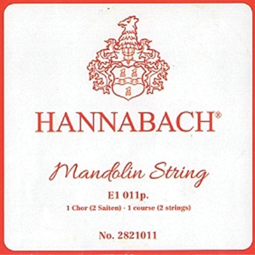 Hannabach Struny mandoline, pojedyncze struny E.011 - 2821011, do menzury 330 - 350 mm, parami 659922
