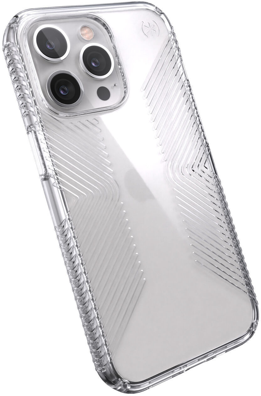Speck Presidio Perfect-Clear with Grips Etui Ochronne do iPhone 13 Pro z Powłoką Microban (Clear) 141716-5085