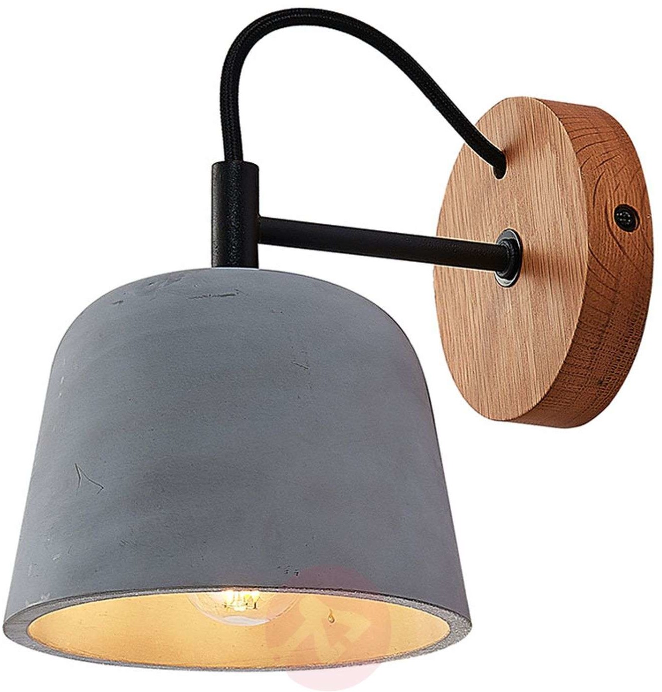 Lindby Lindby Kalinda lampa ścienna z betonowym kloszem