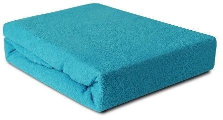 Darymex Prześcieradło Frotte z gumką turkusowe 120x200 dx-120-pft-012
