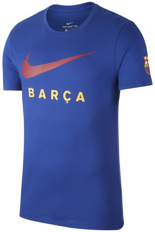 Nike T-shirt męski FC Barcelona - Niebieski AV5056-455