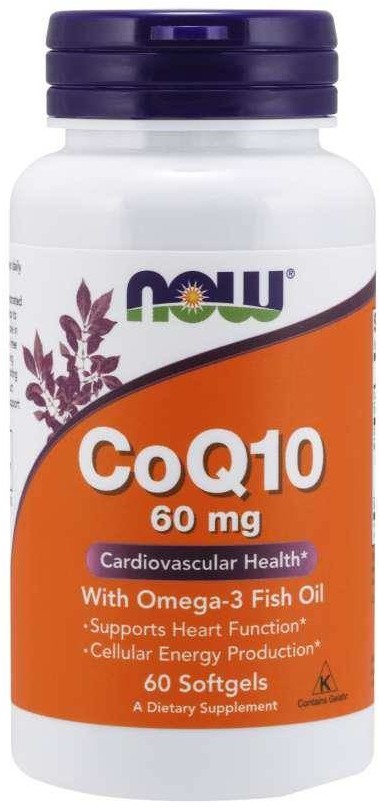 Now Foods Koenzym Q10 i Omega-3 (60 kaps.)