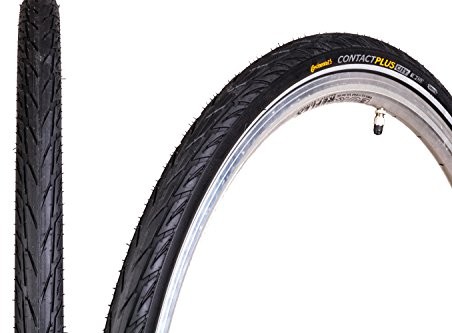 Continental 0101336 opona Conti Contact Plus City drut 28 X 1 3/8 X 1 5/8 '37 622 SW/SW Reflex (1 sztuki) TYC01336