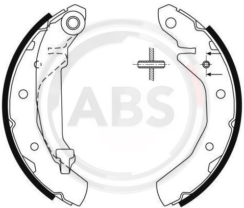 A.B.S. Zestaw szczęk hamulcowych 9061
