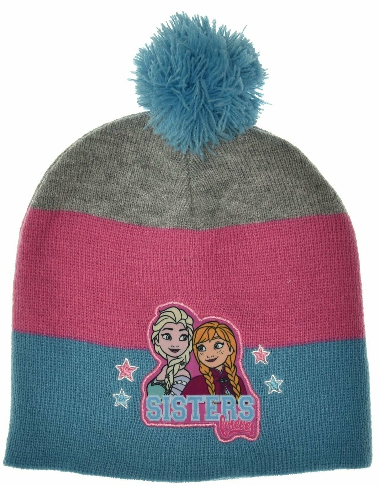 Licencja Walt Disney Czapka dla dzieci Kraina Lodu Elsa i Anna fuksja 22421