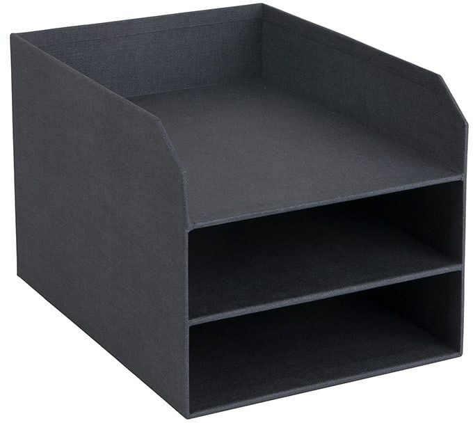 Bigsobox BigsoBox Pudełko w kolorze ciemnoszarym - 23 x 21 x 31,5 cm