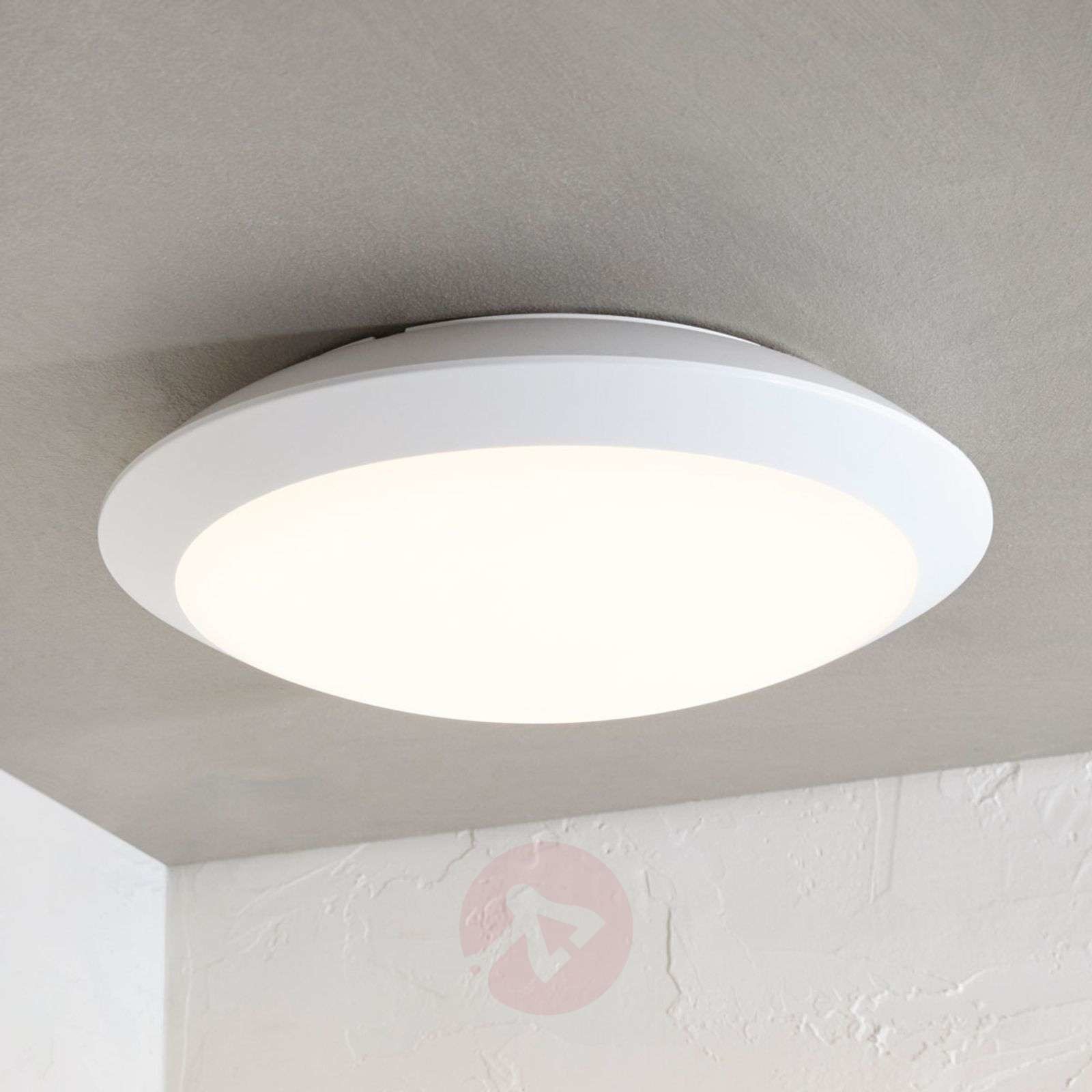 Lampenwelt com Lampa sufitowa LED Naira biała, z czujnikiem