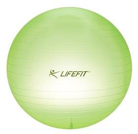 Lifefit Gymnastický míč Transparent 65cm zielony
