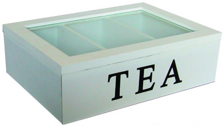 MY FLAIR Pudełko drewniane na herbatę MY FLAIR 4250965929434