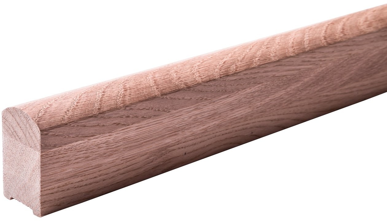 Kornik Poręcz z drewna dębowego 60 mm x 36 mm długość 1,5 m