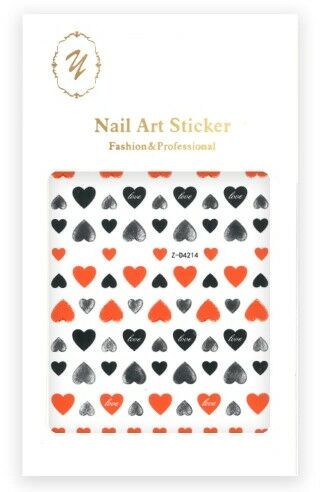 Nail Art Allepaznokcie Naklejki do paznokci cienkie samoprzylepne Sticker orange Nr Z-D4214