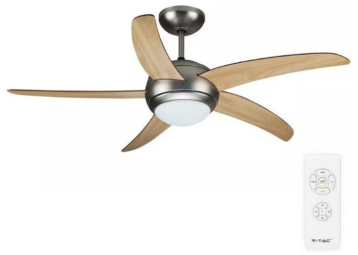 V-Tac Lampa sufitowa z wentylatorem 2xE27/20W/230V + pilot