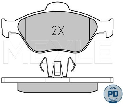 Wulf Gaertner Autoparts Zestaw klocków hamulcowych, hamulce tarczowe Wulf Gaertner Autoparts 025 236 0418/PD