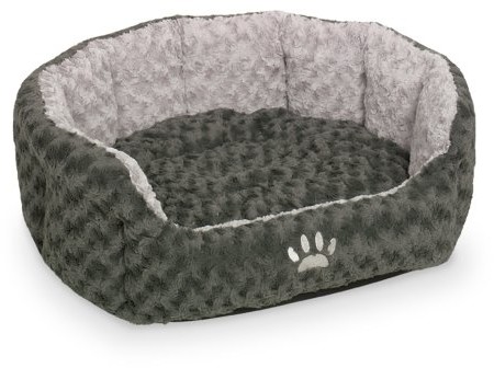 Nobby Komfort  łóżko owalny seoli lub psy, koty Ciemnoszary/jasnoszary, szary