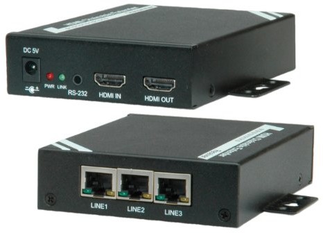 Rotronic ROLINE HDMI Extender over Twisted Pair, Cat.5/6, chainable 100 m kablowy rozga$50$51$52nik/$53$54cze 14.01.3468
