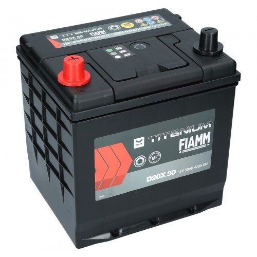 Fiamm TITANIUM BLACK D20X 50 12V 50Ah 420A (EN) L+