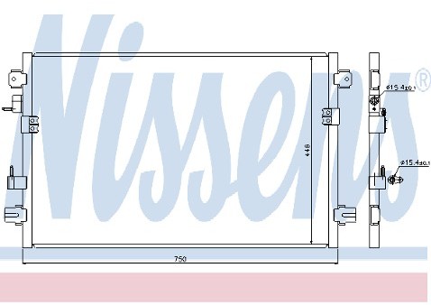 NISSENS Skraplacz, klimatyzacja 94906