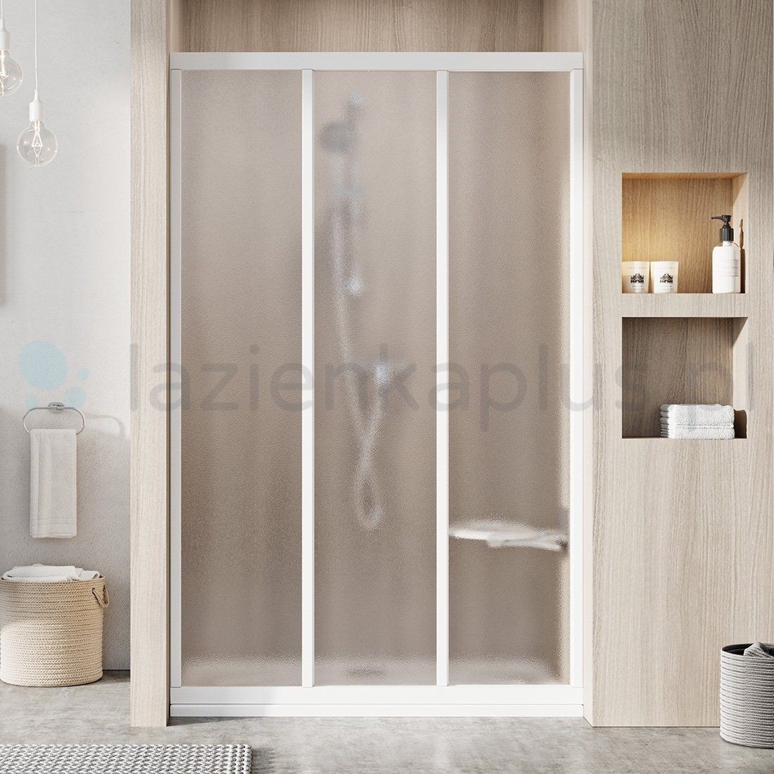 Zdjęcia - Ścianka prysznicowa Ravak 00V701R2ZG Drzwi prysznicowe ASDP3-90 białe, szkło Grape - 198 
