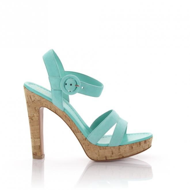 Rossi Gianvito Gianvito Sandały GN3583 zamsz turkus
