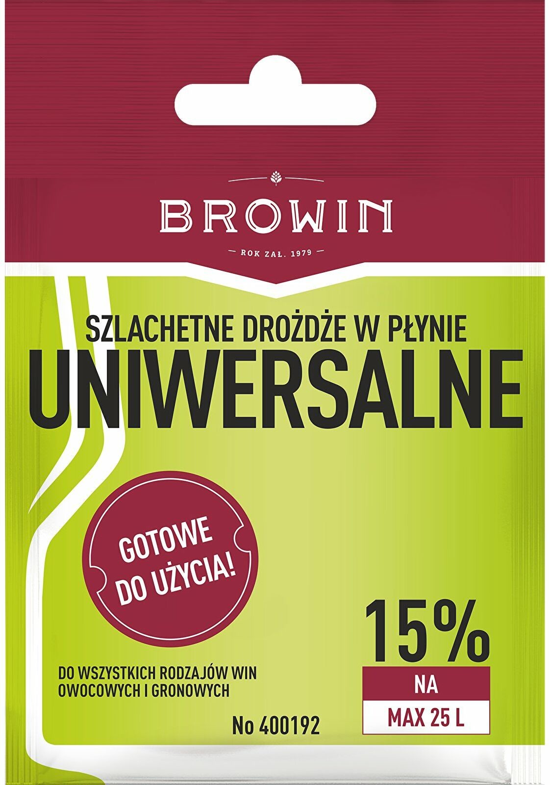 Browin Drożdże winiarskie Uniwersalne bez namnażania-20ml