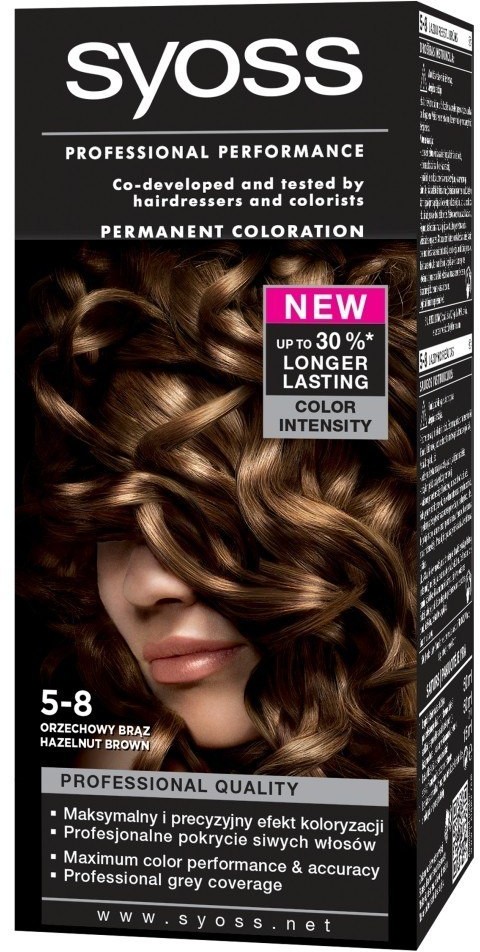 Schwarzkopf Syoss Farba do włosów Orzechowy Brąz nr 5-8 1op. 35741