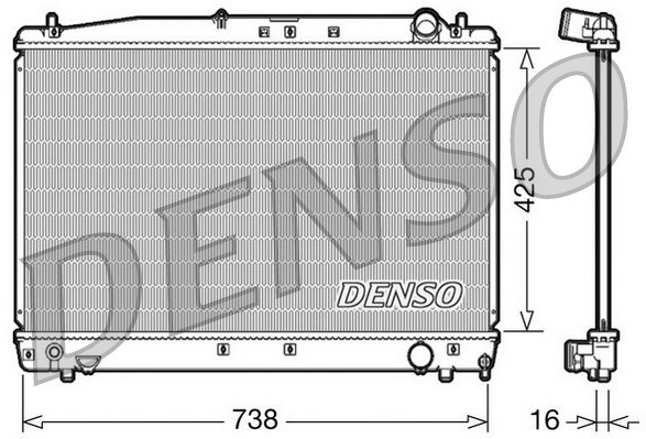 DENSO CHŁODNICA YARIS VERSO