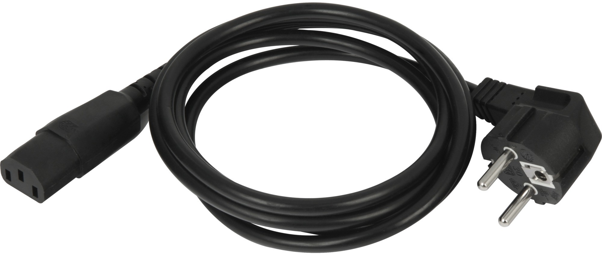 Bachmann 351.174 kabel zasilające Czarny 2 m Wtyczka zasilająca typu F C13 panel