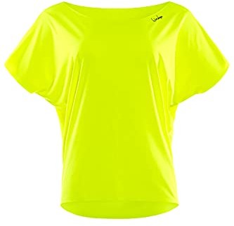 WINSHAPE WINSHAPE Damska super lekka koszulka funkcyjna Dance-top Dt101 żółty żółty neonowy XXL DT101