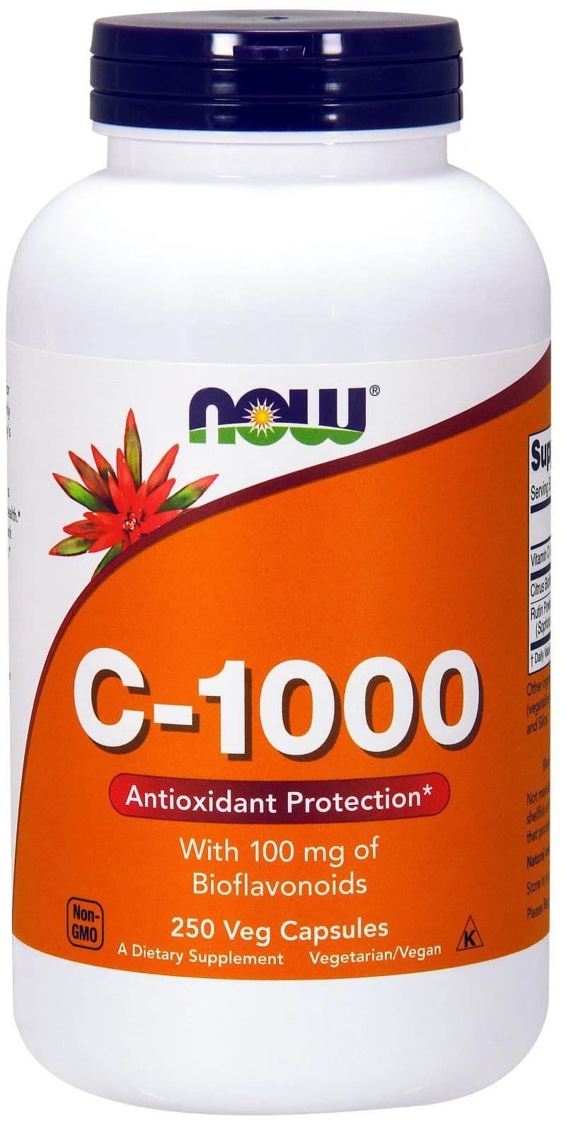 Now Foods foods Witamina C-1000 + Bioflawonoidy + Rutyna (250 kaps) Foods no-073