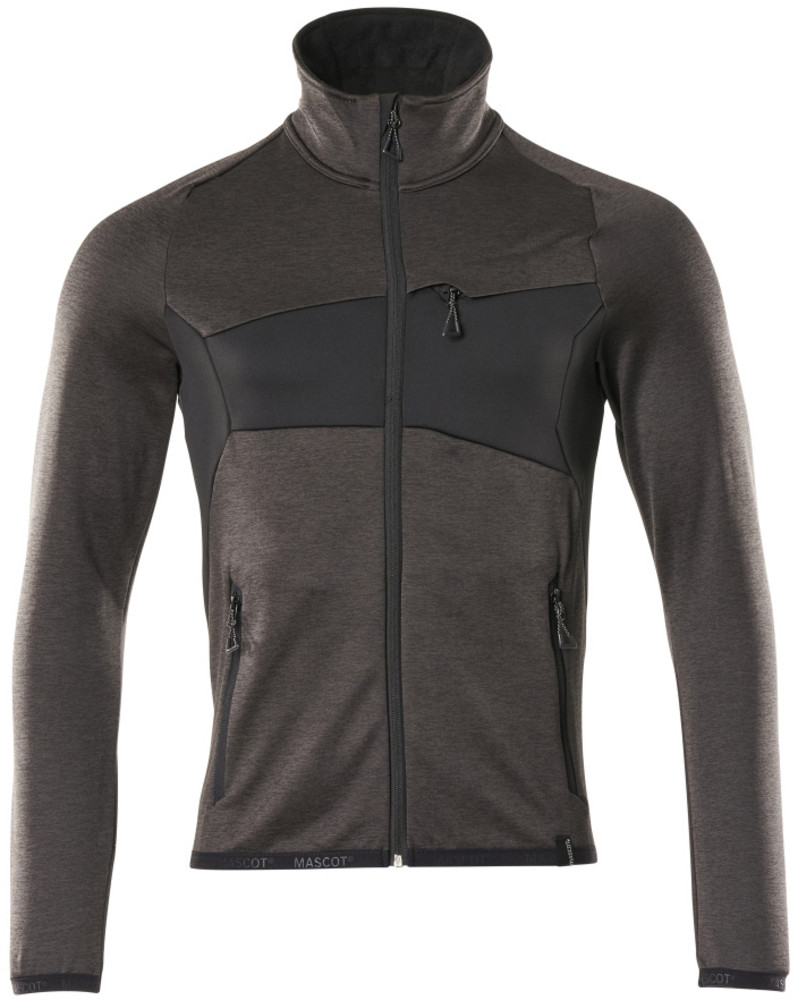 Mascot Męska bluza polarowa Accelerate z zamkiem - szara, rozmiar M 18103-316-1809-M