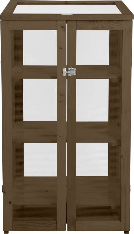 Esschert Design Szklarnia rozmiar L brązowa 441002