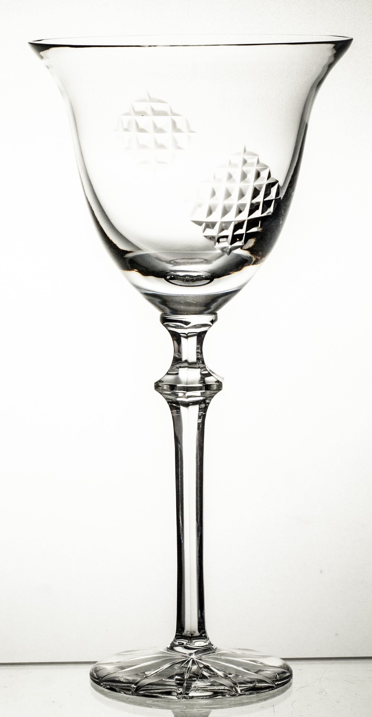 Crystaljulia Kieliszek do wina kryształowy Łatki 13009