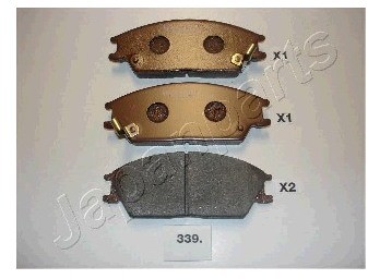 JAPANPARTS Zestaw klocków hamulcowych, hamulce tarczowe PA-339AF