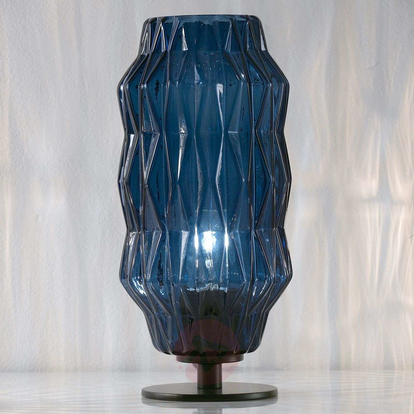 Selene Lampa stołowa Origami, niebieska